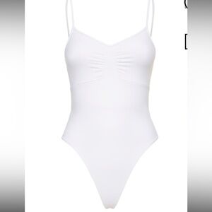 LIVE THE PROCESS Size Small Petite Vega Bodysuit In‎ White High Waist